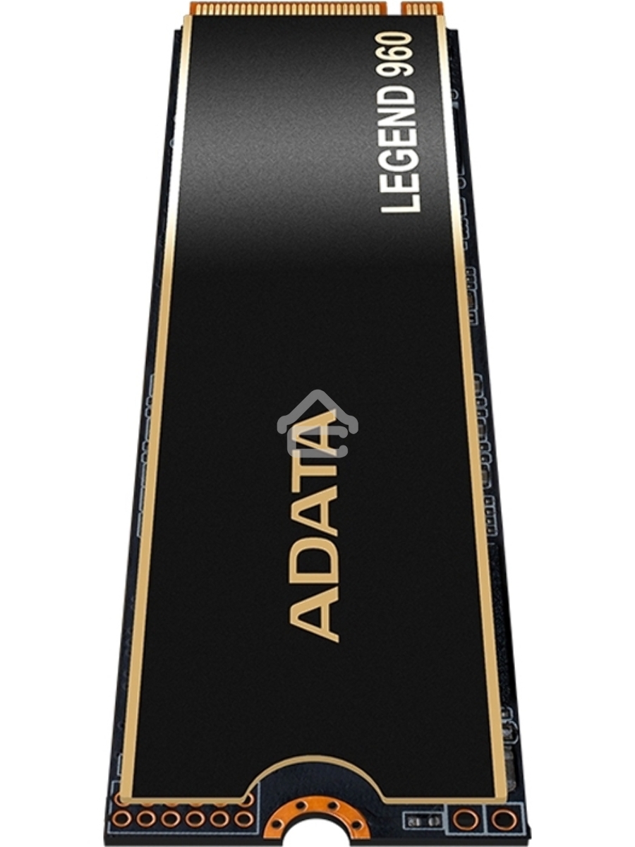 Накопитель SSD ADATA LEGEND 960, 2Tb, PCIe 4.0 x4, M.2 2280, NVMe, R/W 7400/6800, с радиатором