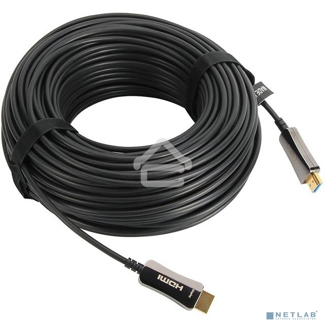Активный оптический кабель HDMI 19M/M,ver. 2.0, 4K@60 Hz 40m VCOM