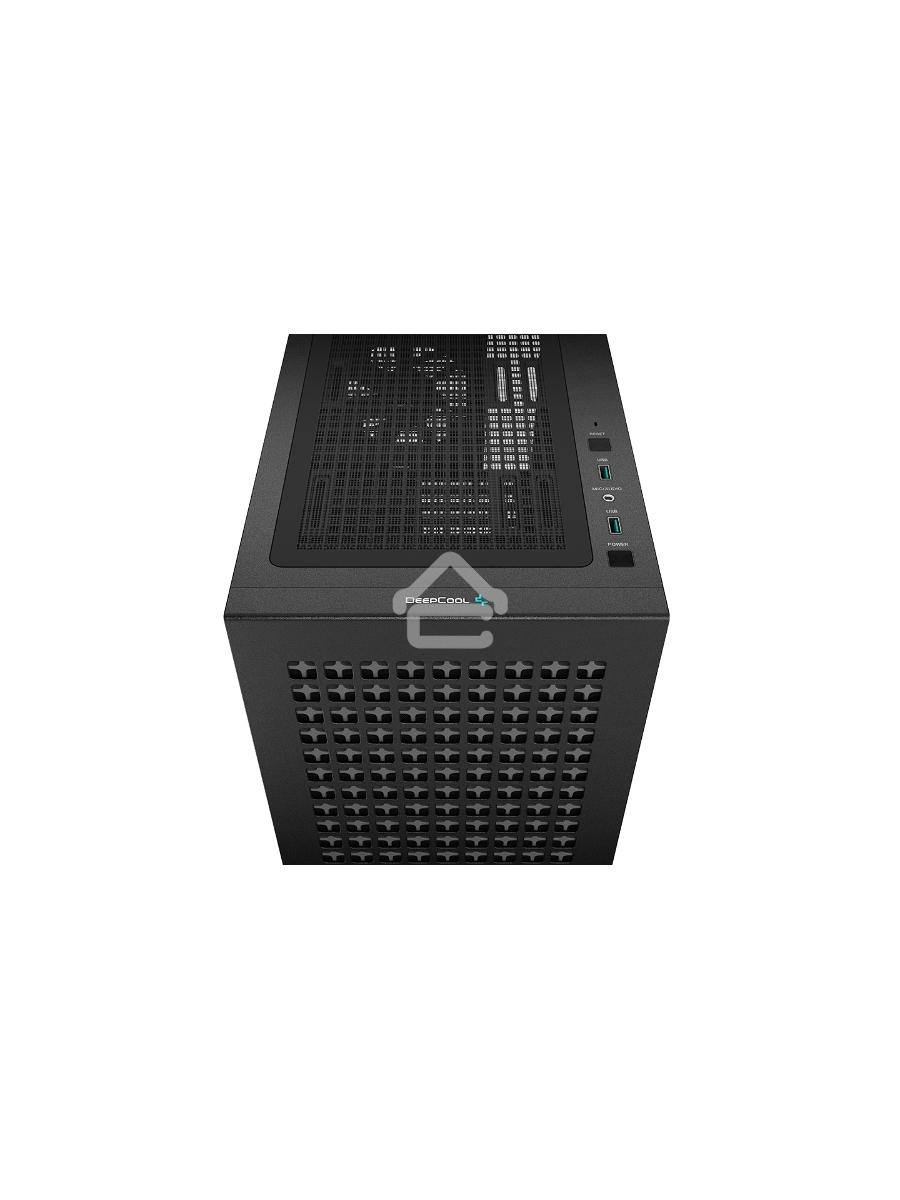 Компьютерный корпус Deepcool CH370 черный без БП mATX 1x120mm 1xUSB2.0 1xUSB3.0 audio bott PSU