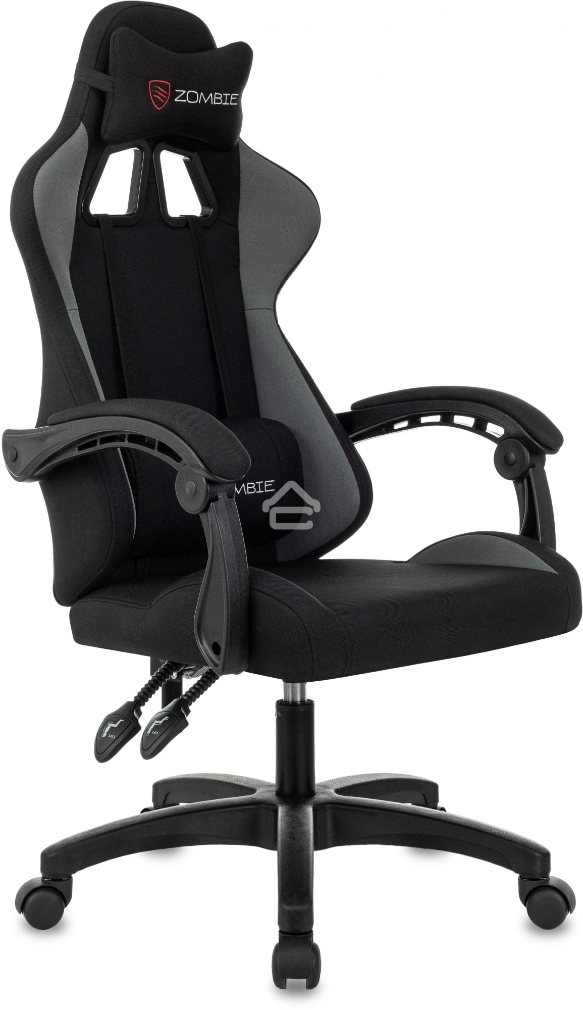 Кресло игровое Zombie Void черный/серый