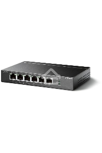 Коммутатор TP-Link 4-port 10/100Mbps Unmanaged PoE+ Switch with 2 10/100Mbps uplink ports, meta case, desktop mount, 4 802.3af/at compliant PoE+ port, 2 10/100Mbps uplink ports, DIP switches for Extend mode, Isolation mode and Priority mode, up to 250m Po