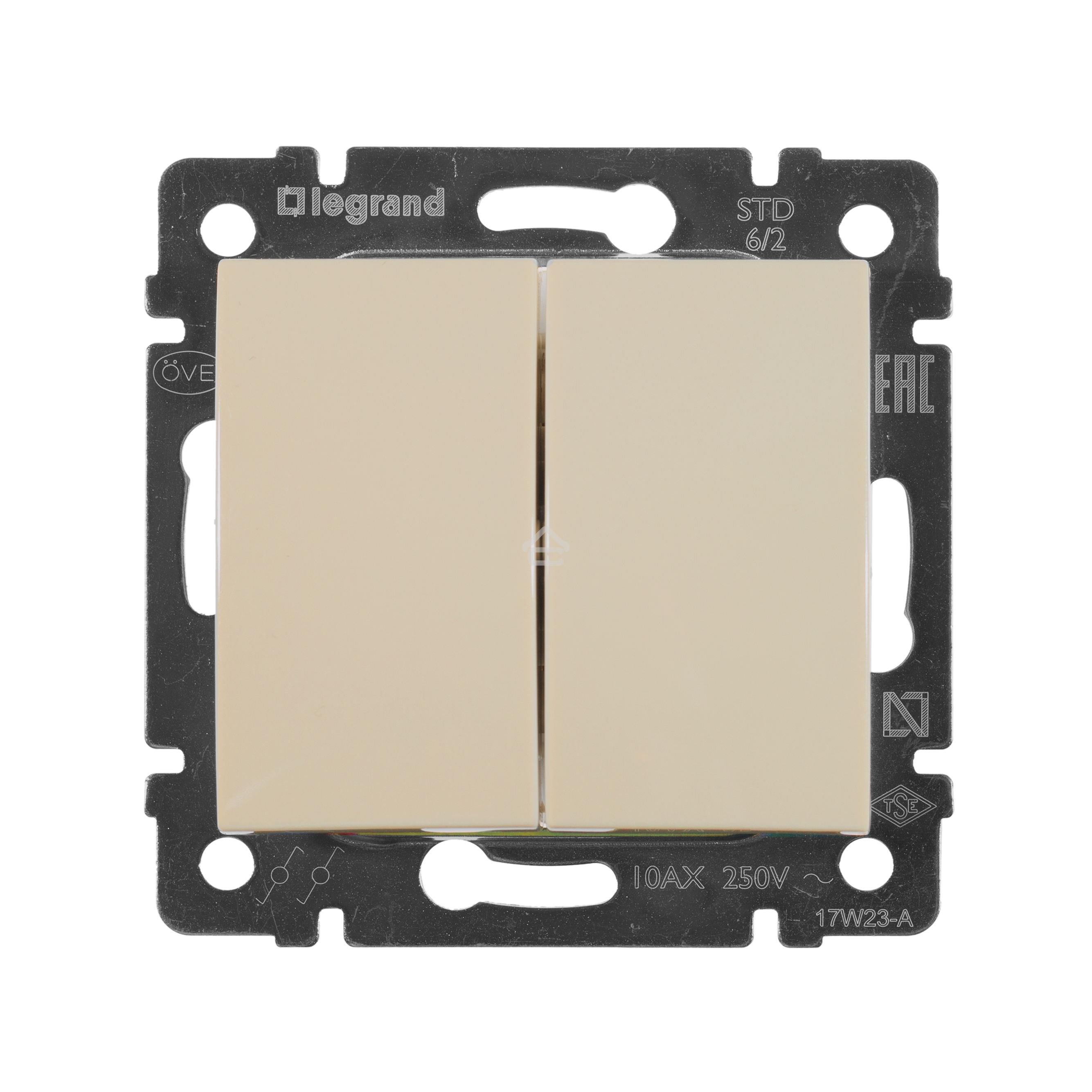 Электроустановочные изделия Legrand Legrand 774308 Valena переключатель 2напр., 2-кл., сл. кость