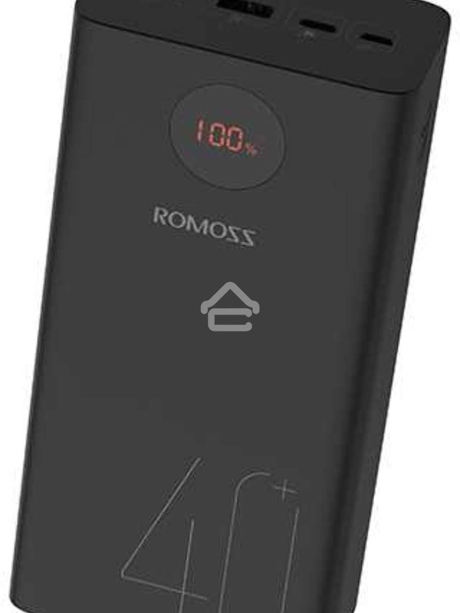 Мобильный аккумулятор Romoss PEA40 Li-Pol 40000mAh 3A+2.1A черный 2xUSB