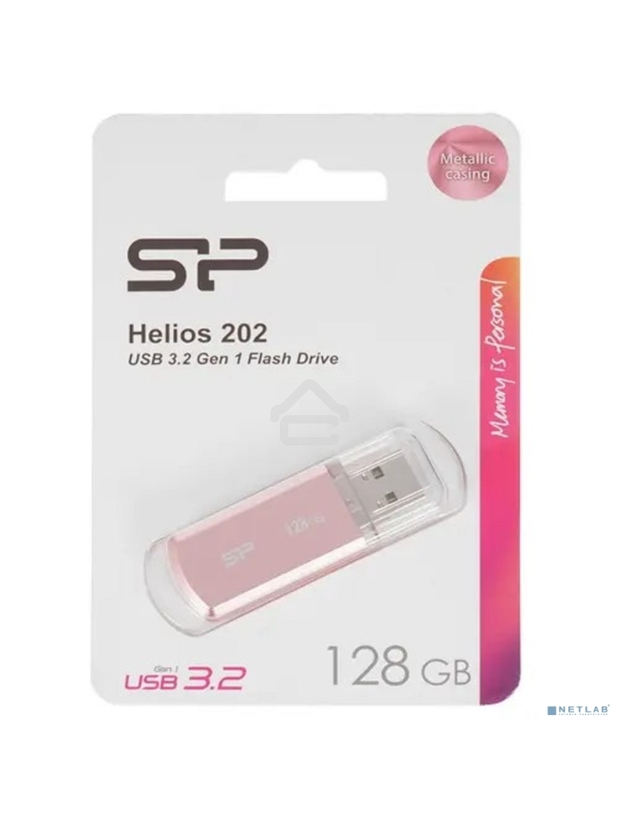 Флеш диск 128Gb Silicon Power Helios 202, USB 3.2, Pink