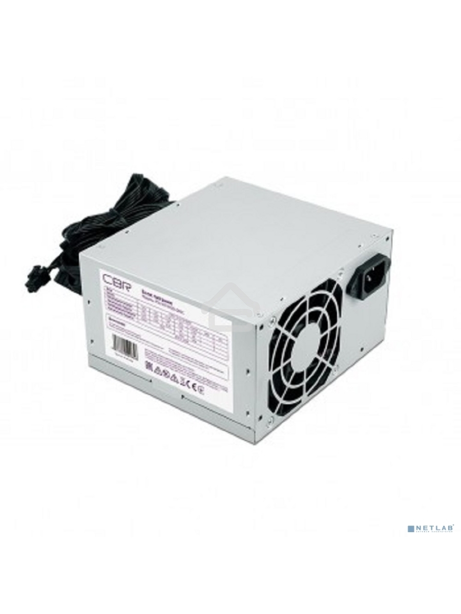 Блок питания CBR 20PSU-ATX450-08EC, 450Вт, 80мм, серый
