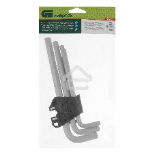 Набор ключей имбусовых Сибртех HEX, 2-12 мм, CrV, 9 шт., удлиненные