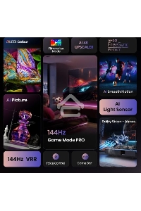 Телевизор 65'' Hisense 65E7Q PRO черный QLED UHD 144 Hz VIDAA U9