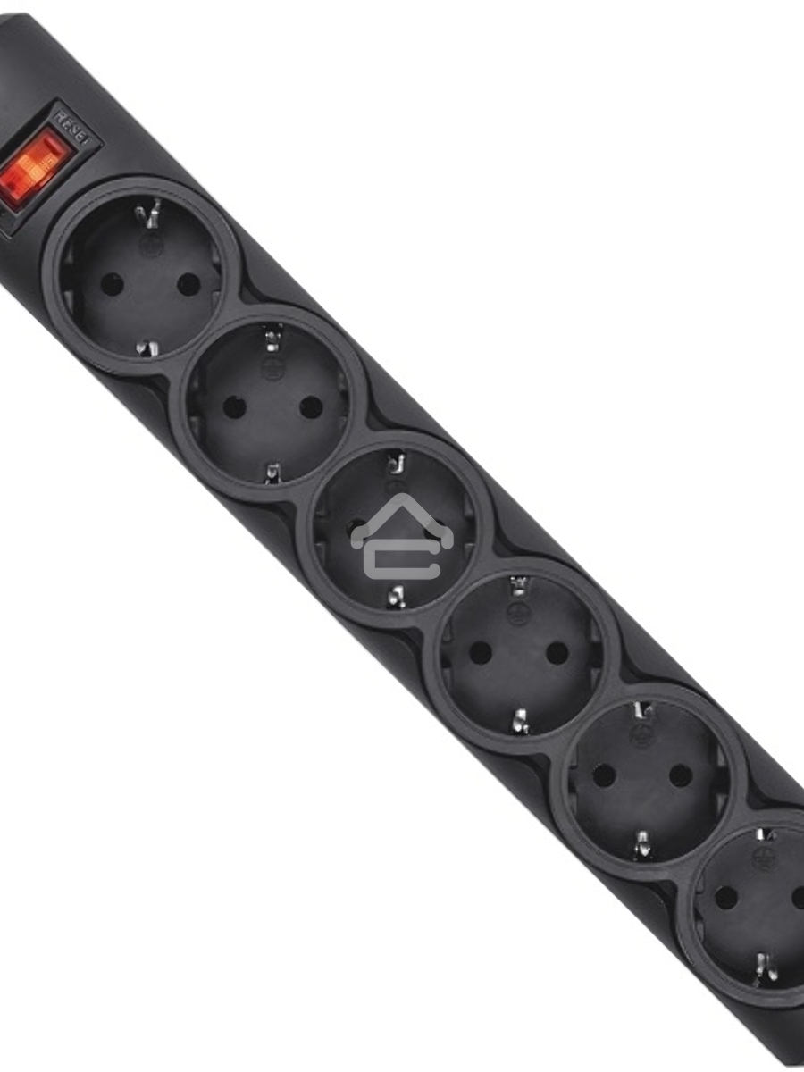 Сетевой фильтр Defender DFS 153 3 м, черный, 6 розеток