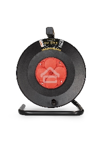 Удлинитель на катушке ExeGate EX286338RUS industrial ECS-2-1R (4 евророзетки с заземлением и с защитными крышками, IP44, 25м, защита от детей, защита от перегрузки, 3х1,0мм2, 10А/2.2кВт)