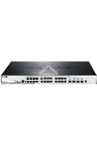 Управляемый стекируемый коммутатор D-Link DGS-1510-28XMP/A1A SmartPro с 24 портами 10/100/1000Base-T с поддержкой РоЕ и 4 портами 10G Base-X SFP+