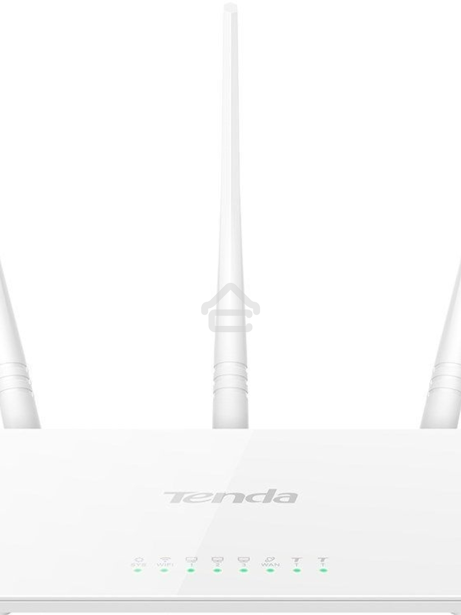 Сетевое оборудование TENDA F3 маршрутизатор 802.11n, до300Мбит/с, 2T2R, LAN: 3х10/100Мбит/с, WAN: 1х10/100Мбит/c, 3 внешние антенны 5дБи.