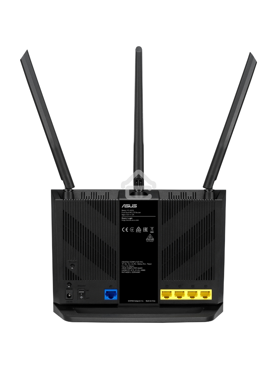 Маршрутизатор ASUS 4G-AX56 Dual-Band WiFi 6 LTE Router 574+1201Mbps EU RTL {5} (869225) (90IG06G0-MO3110)