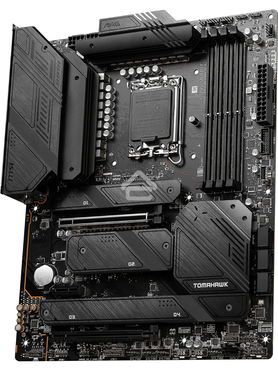 Материнская плата MSI MAG Z790 TOMAHAWK WIFI, LGA 1700, Intel Z790, 4xDDR5, 7xSATA, 4xM.2, 1xPCIe 4.0 x4, 1xPCIe 5.0 x16, 1xHDMI, 1xDP, 1x2.5Gb LAN, 4xUSB-A 3.2 Gen 1, 4xUSB-A 3.2 Gen 2, 1xUSB-C 3.2 Gen 2, 1xUSB-C 3.2 Gen 2x2, 5x3.5 мм, 7.1, Standard-ATX