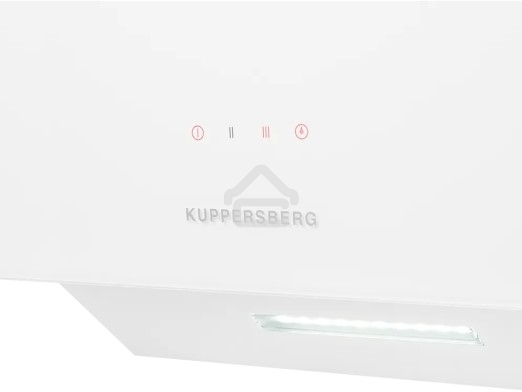 Вытяжка наклонная Kuppersberg F 605 W белый, 59.7 см, 1300 куб. м/ч, 48 дБ