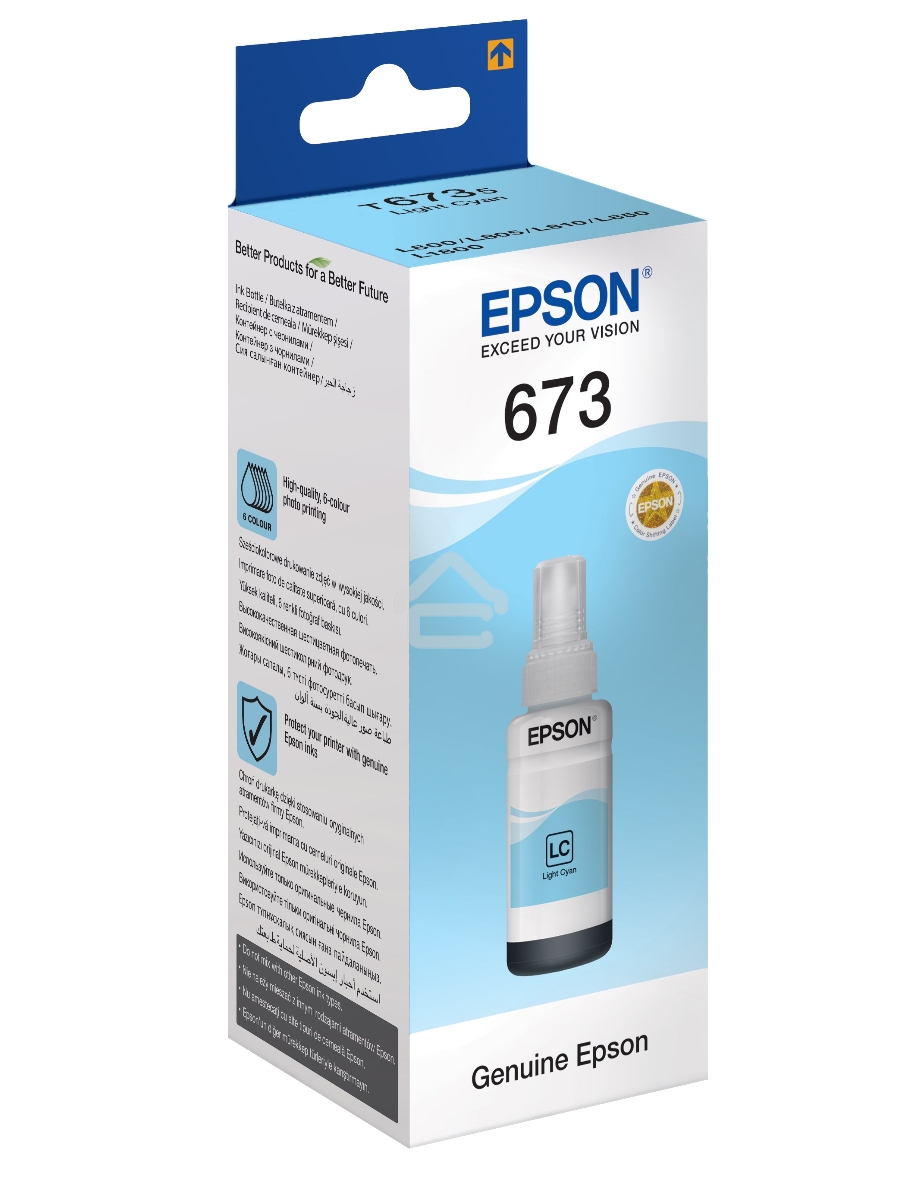 Чернила EPSON C13T67354A для L800 (light cyan) 70 мл