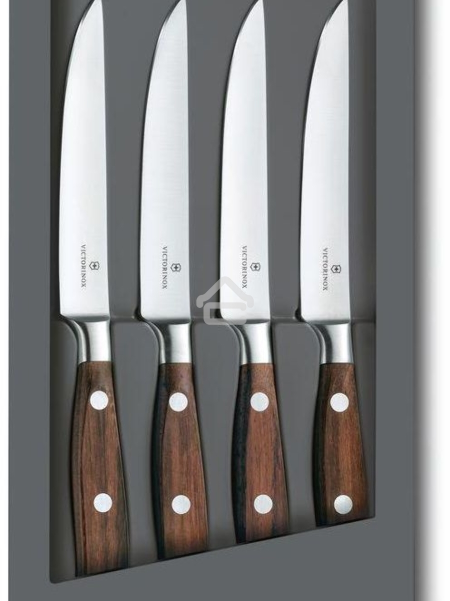 Набор ножей кухон. Victorinox Grand Maitre Steak (7.7240.4) компл.:4шт дерево подар.коробка