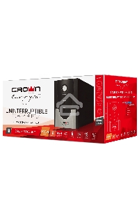 Источник бесперебойного питания CROWN ИБП CMU-SP800EURO {800VA, металл,1x12V/9AH, розетки 3*EURO+1*IEC bybas} CM000001492
