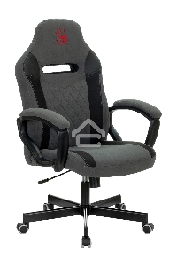 Кресло игровое A4Tech Bloody GC-110, серый, крестовина пластик
