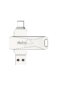 Флеш диск USB Drive Netac U782C NT03U782C-128G-30PN dual USB3.0+TypeC 128GB, retail version