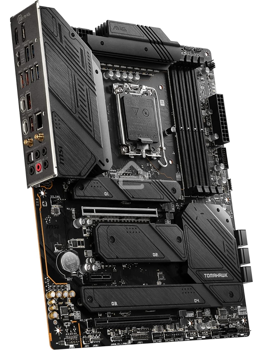 Материнская плата MSI MAG Z790 TOMAHAWK WIFI, LGA 1700, Intel Z790, 4xDDR5, 7xSATA, 4xM.2, 1xPCIe 4.0 x4, 1xPCIe 5.0 x16, 1xHDMI, 1xDP, 1x2.5Gb LAN, 4xUSB-A 3.2 Gen 1, 4xUSB-A 3.2 Gen 2, 1xUSB-C 3.2 Gen 2, 1xUSB-C 3.2 Gen 2x2, 5x3.5 мм, 7.1, Standard-ATX