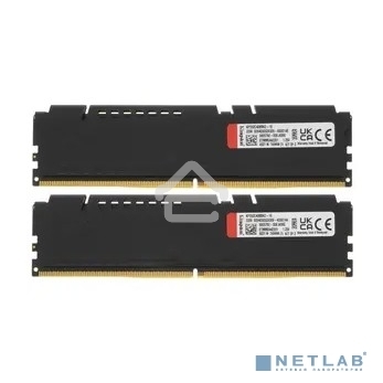 Оперативная память Kingston Fury Beast, DDR5, 16GB (2x8GB), 5200MHz, CL40, DIMM, радиатор, черный