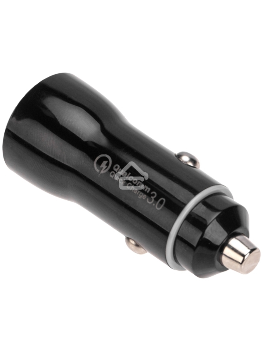 Автозарядка в прикуриватель АЗУ USB-A (QC 3.0)+USB-C (PD), 38Вт черный Rexant