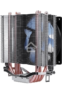 Кулер для процессора AeroCool / Formula Verkho 4 Lite серебристый, 90 мм, алюминий/медь, 2000 об/мин, 27 дБ, 4 pin, 125 Вт, 135 мм