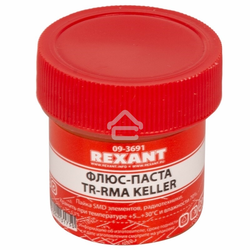 Флюс для пайки Rexant, паста TR-RMA KELLER, 20 мл, банка