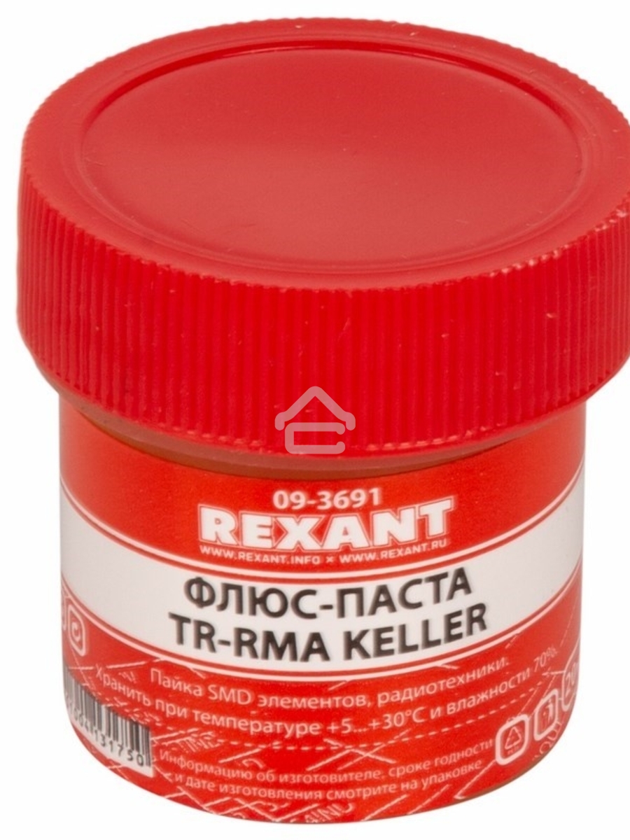 Флюс для пайки Rexant, паста TR-RMA KELLER, 20 мл, банка