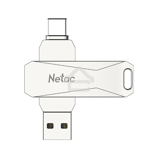 Флешка USB Netac U782C dual USB 3.0+TypeC 64Gb, retail version