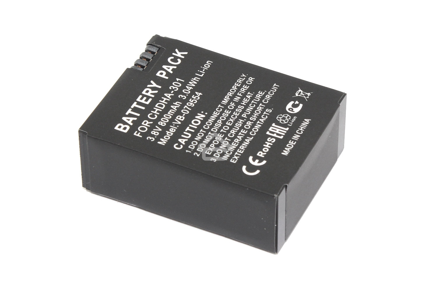 Аккумуляторная батарея для видеокамеры GoPro HD HERO (CHDHA-301) 3,8V 800mAh