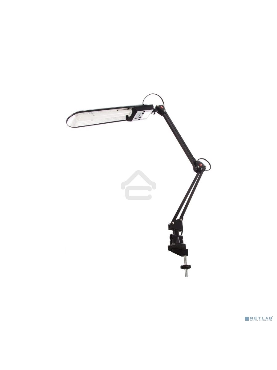 Лампа настольная CAMELION KD-017A С0211W черный в к-те база+струбцина