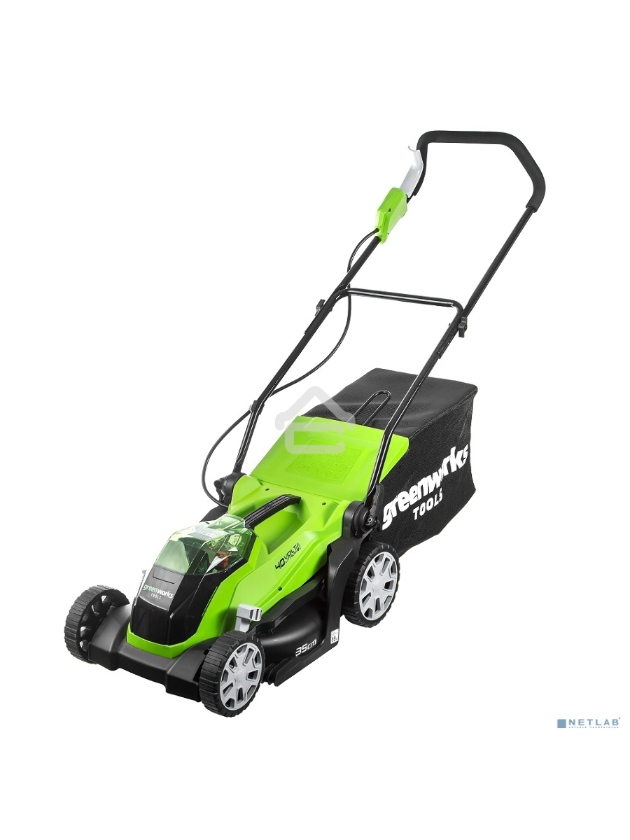 Газонокосилка аккум.GREENWORKS 2501907UA40В 35см (в компл. 1 аккум 40В 2 А/ч + ЗУ)