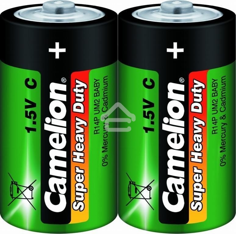 Элемент питания солевой Camelion R R14 (шринка 2шт) 1.5 В