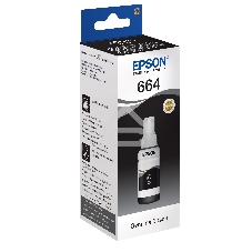 Чернила Epson T6641 (C13T66414A) черный (70 мл.) для L100/L110/L120/L132/L200/L210/L222/L300/L312/L350/L355/L362/L366/L456/L550/L555/L1300