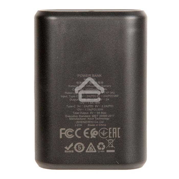 Портативный аккумулятор HOCO Q3 Mayflower быстрая зарядка QC3.0, PD20, USB-A 18W (10000mAh), черный