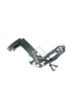 Шлейф с разъемом зарядки и микрофоном для Apple iPhone iPhone 12 Mini синий