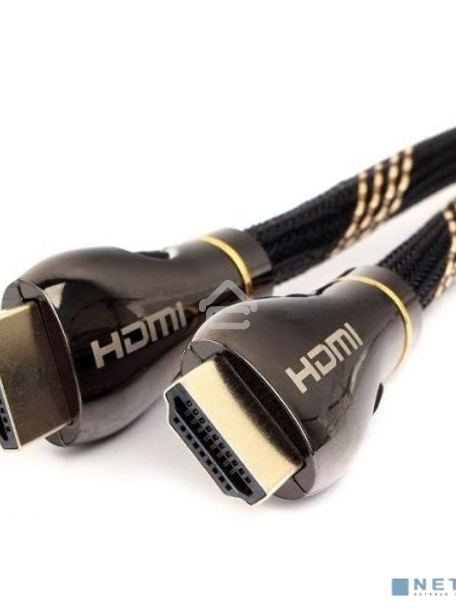 Кабель Cablexpert HDMI CCP-HDMI8К-2.5M, 19M/19M, v2.1, 8К, медь, позол.разъемы, экран, оплетка, 2.5м, черный, пакет