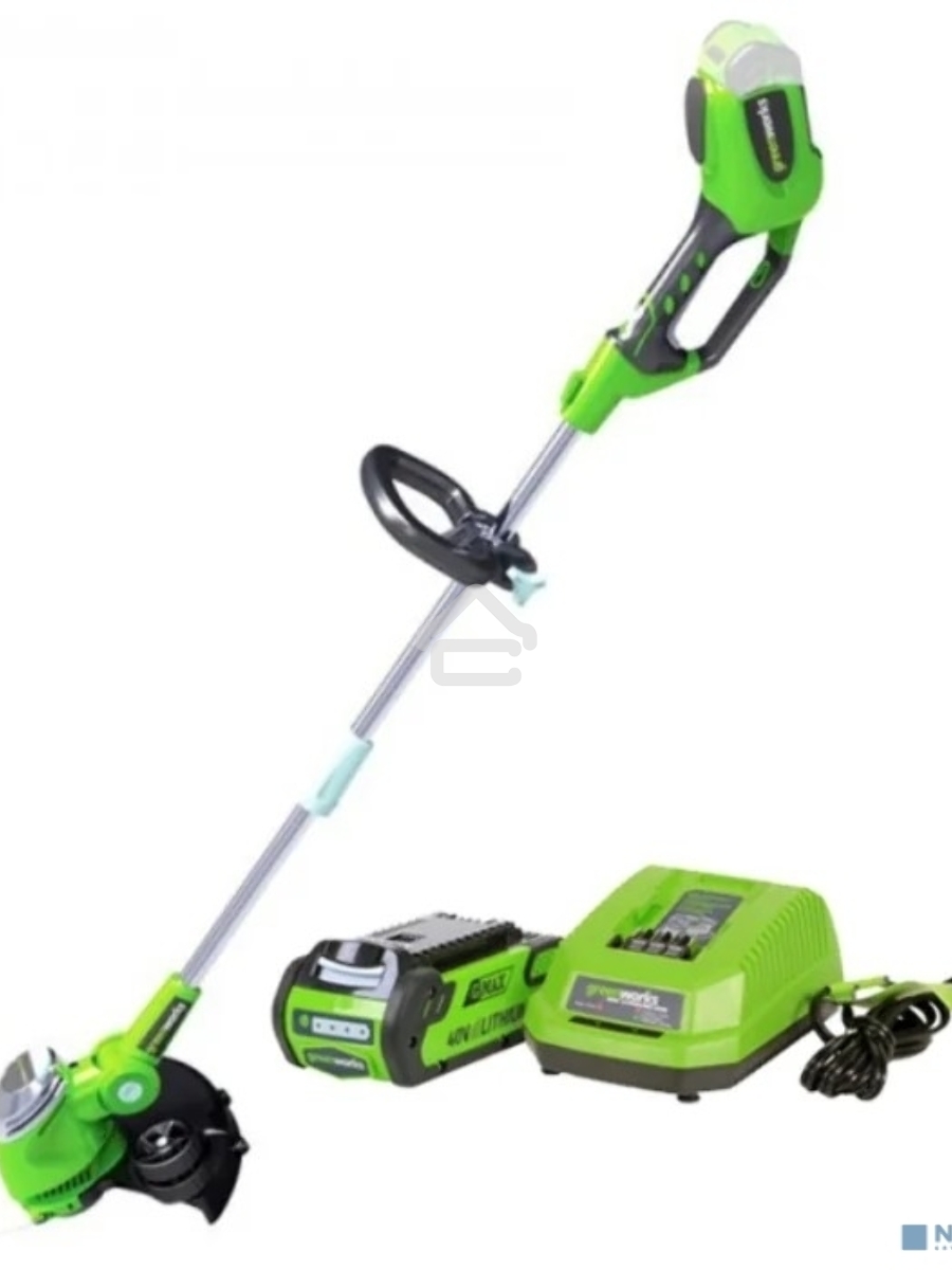 Триммер аккумуляторный GREENWORKS 2101507UA40В струнный (в компл.1 аккум 40В 2 А/ч +ЗУ)