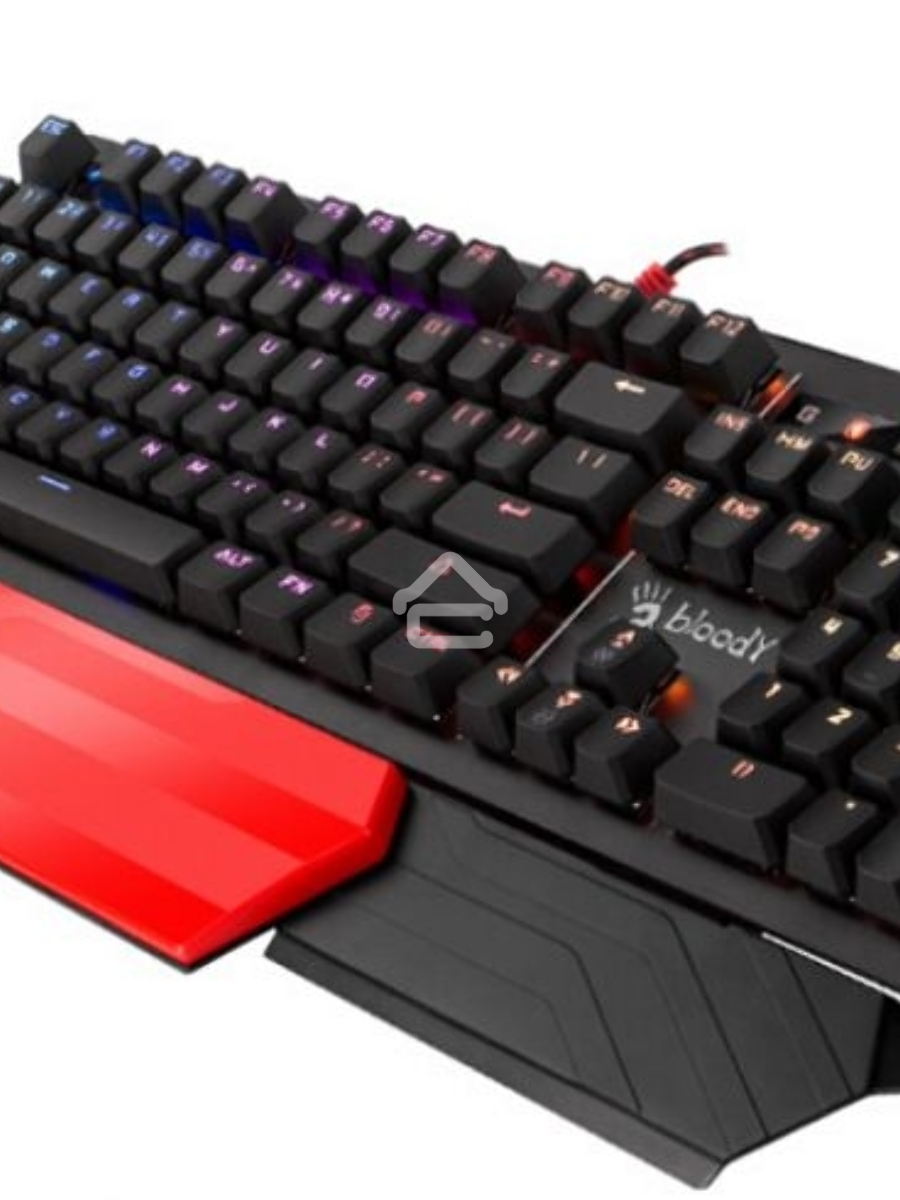 Клавиатура A4 B975 механическая черный USB Gamer LED (подставка для запястий)
