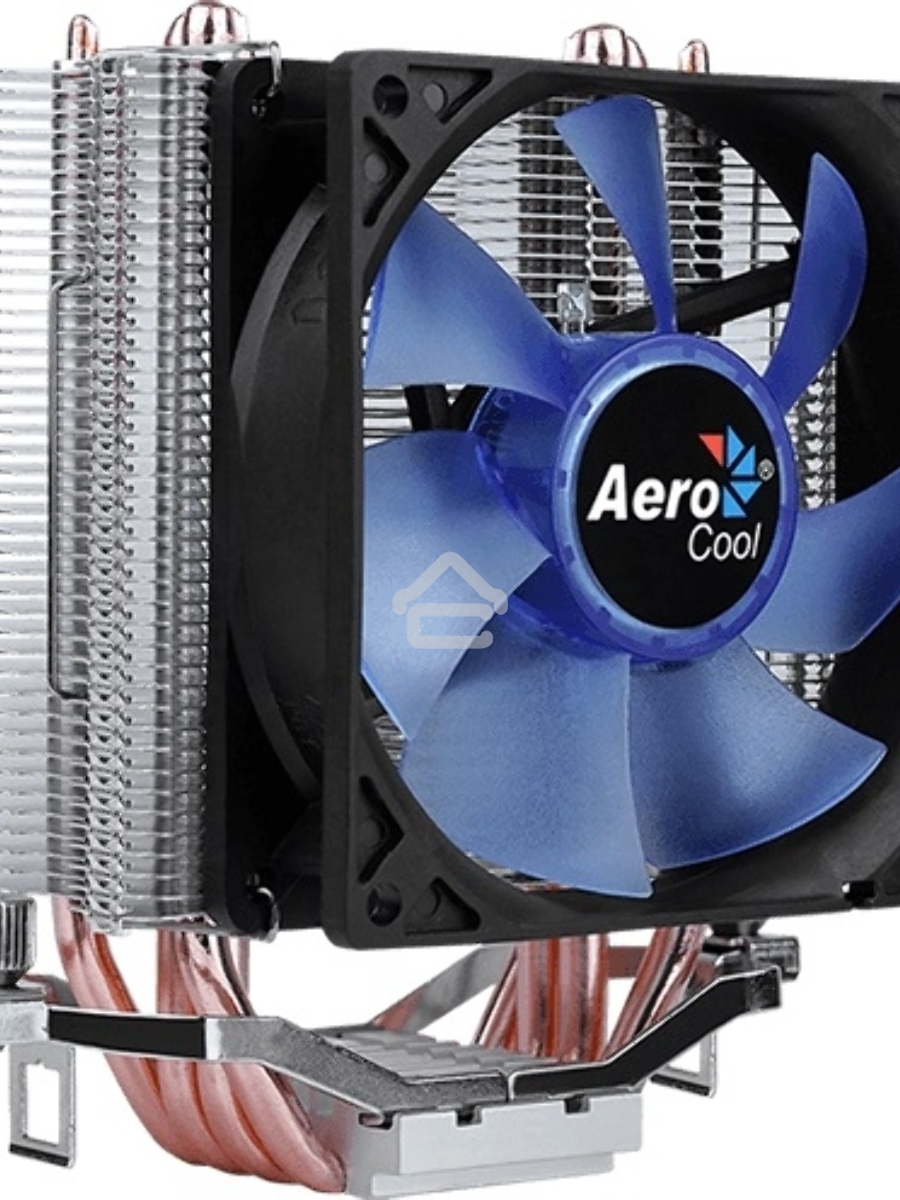 Кулер для процессора AeroCool / Formula Verkho 4 Lite серебристый, 90 мм, алюминий/медь, 2000 об/мин, 27 дБ, 4 pin, 125 Вт, 135 мм
