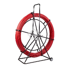 Протяжка кабельная Rexant (УЗК в тележке), стеклопруток d=11,0 мм, 150 м красная