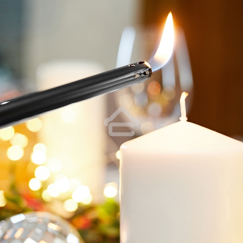 Бытовая газовая пьезозажигалка с классическим пламенем многоразовая (1 шт.) красная СК-306 Сокол