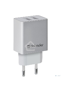 Сетевой адаптер Defender 2xUSB, 2.1А , белый (UPA-22)