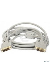 Кабель DVI dual link (25M-25M) 1.8м Exegate, 2 фильтра, позолоченные контакты