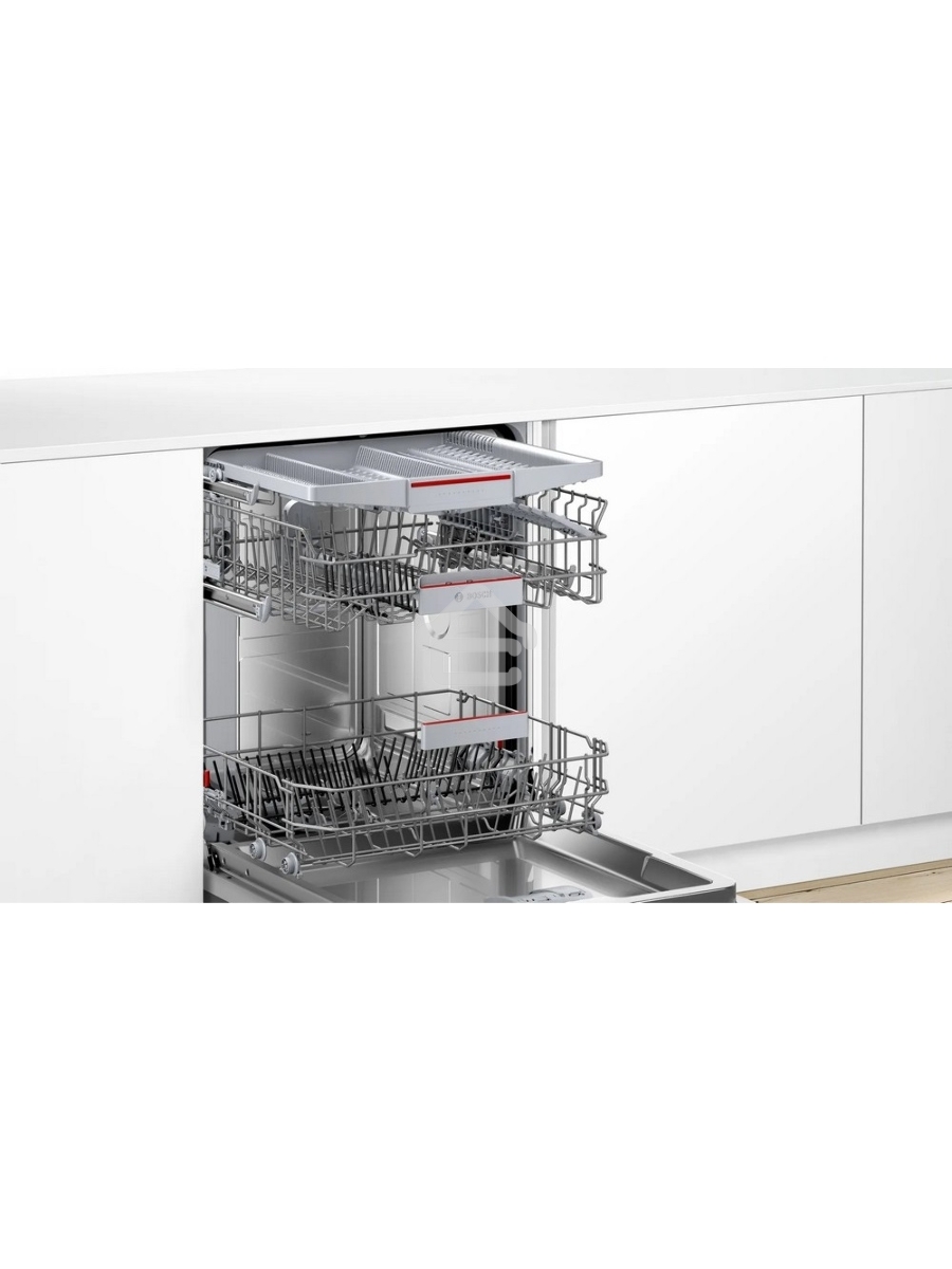 Встраиваемая посудомоечная машина Bosch SPV4HMX65Q, серебристый, 45 см, 10 компл., 45 дБ, класс A+