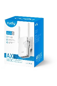 Повторитель беспроводного сигнала Cudy RE1800 AX1800 10/100/1000BASE-TX/Wi-Fi белый