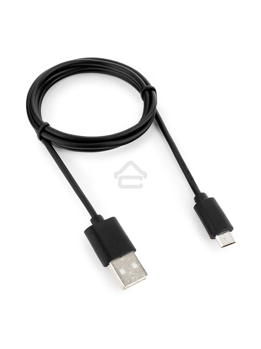 Кабель USB 2.0 Pro Cablexpert CC-mUSB2-AMBM-1M, AM/microBM 5P, 1м, экран, черный, пакет