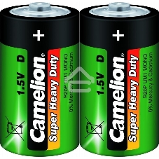 Элемент питания солевой Camelion R R20 (шринка 2шт) 1.5 В