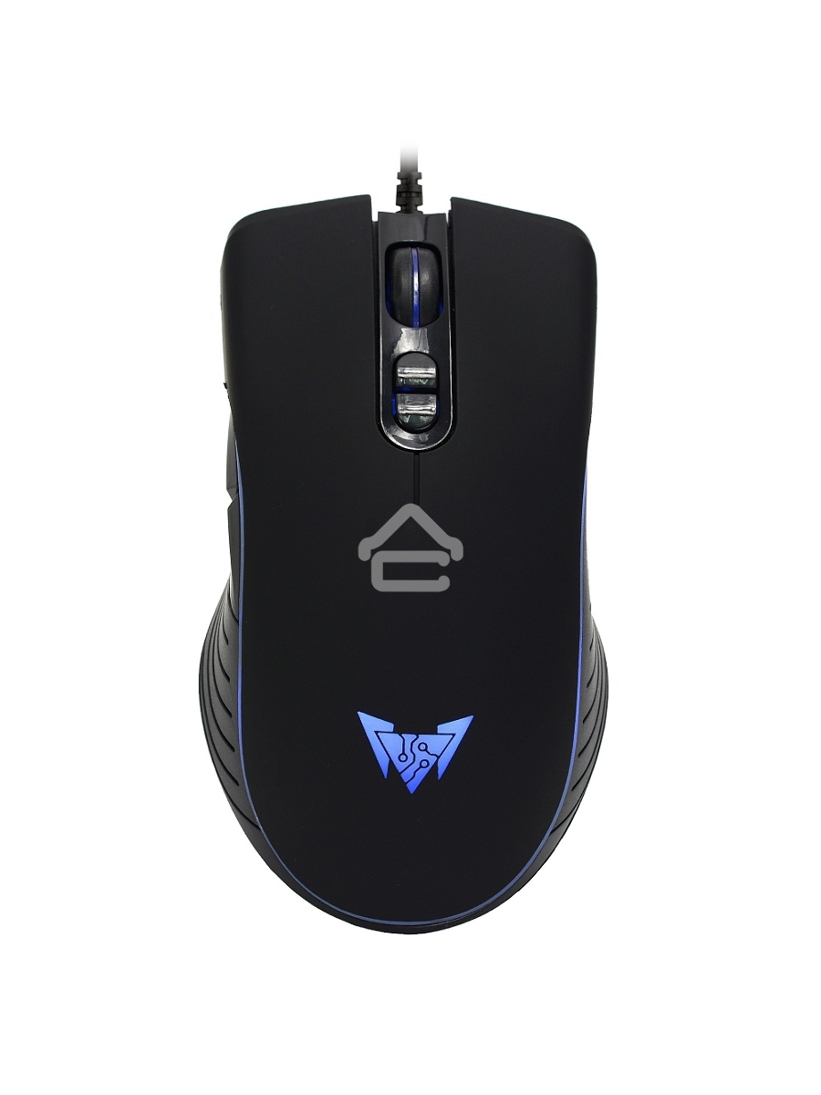 Мышь проводная Crown CMGM-900 черный, 3200 dpi, USB, кнопки - 7